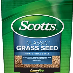 Scotts Classic Sun & Shade Grass Seed Fine Texture, Dark Green Color Classical